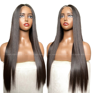 Vendeur 100% Perruque de cheveux Remy vietnamiens bruts HD pour les extensions de prêt à porter avec dentelle frontale en os - Product Image 4