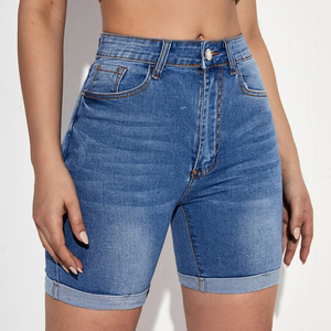 Shorts en jean pour femmes dames jeans shorts pantalons vêtements décontractés conception simple fabricant sur mesure en gros élégant - Product Image 3