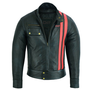Chaqueta de moto para hombre, chaqueta de cuero para moto, motorista de carreras, aprobado, impermeable, para todo tipo de clima - Product Image 3
