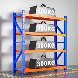 Có thể điều chỉnh đa tầng kệ cao tải trung bình nhiệm vụ lưu trữ Kệ 100kg 200kg 300kg 400kg 500kg kho thép kệ - Product Image 1