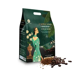 Instant Expresso Black Coffee 1 in 1 Powder Coffee without Sugar and Milk for Weight loss Slimming and healthy modern lifestyle