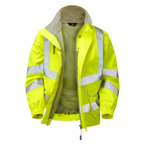 Chaqueta Impermeable de Alta Visibilidad de Dos Tonos, Nueva, 2026, Reflectante, ANSI Clase 2, EN ISO 20471 Clase 2, con Logotipo Personalizado, Ropa de Trabajo de Seguridad - Product Image 3