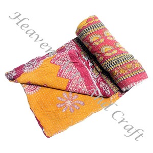 Kantha <b>Quilt</b> Gudari Kantha <b>Quilt</b> Gudari Hot Selling Wholesale Gold Supplier GD2153 Handmade Kantha <b>Quilt</b> Cotton Printed Indian - Product Image 6