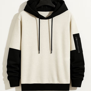 Sudadera con capucha de algodón 2026 de alta calidad para hombre de invierno 100%, ropa de calle personalizada, fábrica de moda al por mayor, Sudadera con capucha extragrande teñida lisa - Product Image 1