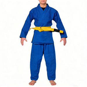Karate Gi Personalizzato per Bambini - <span class=keywords><strong>Dogi</strong></span> Bianco 100% Cotone per Ragazzi e Ragazze dai 5 ai 14 Anni, Pre-Ristretto e con Lunghezza Maniche Personalizzabile - Product Image 2