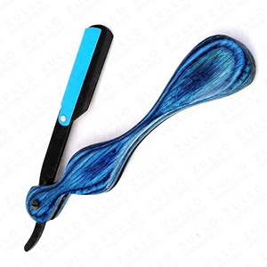 High Quality Professional <b>Straight</b> Barber <b>Razor</b> Stainless Steel Blade Wooden Handle Custom Logo Reusable Shaving Tool - Product Image 2