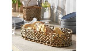 Rectangular Rattan Bread <b>Basket</b> High Quality Premium <b>Jute</b> Bread <b>Basket</b> Elegant for Home Kitchen Beakery Usage in Wholesale - Product Image 4