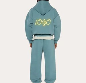 Conjunto Deportivo Unisex al por Mayor, Conjunto de Jogger de Algodón Orgánico, Chándal Holgado de Dos Piezas, Chándal de Alta Calidad con Logotipo Personalizado para Hombre - Product Image 6