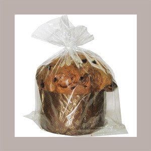 Moplefan 100 Clear Plastic Seal & Side Gusset <b>Bags</b> 270x330mm for Wrapping Food Panettone 500g Colomba 300g Salad <b>Cakes</b> - Product Image 5