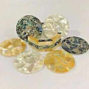 ชุดจานรองแก้วหรูหราฝังมุกหนา 5 มม. เป็นมิตรกับสิ่งแวดล้อม สำหรับใช้ในบ้านและโรงแรม รองชาและกาแฟ - Product Image 6