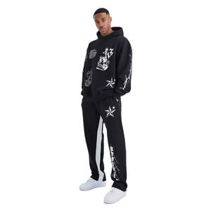 2025 haut tendance vêtements de sport vêtements de sport Jogging hommes survêtement ensemble Fitness costumes formation Gym survêtement - Product Image 1