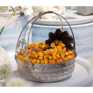 Bol de service à chocolat en argenterie Bol de service doux avec poignée Bol à chocolat Cadeau parfait pour tous les événements et les anniversaires - Product Image 2