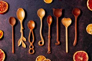 Juego de Cubiertos de Madera, 100 Piezas, Sostenibles, Desechables, Ecológicos, Aptos para Lavavajillas, Utensilios de Cocina - Product Image 5