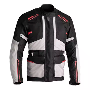 Veste de moto de protection extérieure coupe-vent noire pour hommes vestes en textile coupe-vent pour moto Cordura - Product Image 1