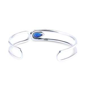 Bracelet manchette tendance Jeulia en opale goutte d'eau - Product Image 4