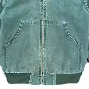 Respirant Basics Solide Couleur Zipper Acid Wash Hoodies Mode Vêtements Nouvelle Arrivée Acide Wash Hoodies - Product Image 4