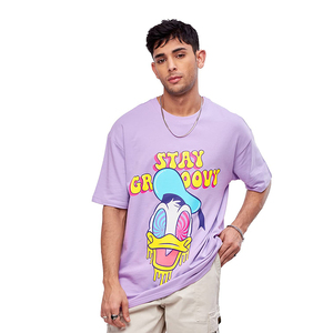 Camiseta en relieve de alta calidad 100% algodón personalizado colores sólidos impresión hombres camisetas Stock Color sólido para ropa de calle - Product Image 6