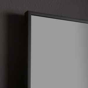 Miroir mural 60x80 avec cadre en PVC et bord noir mat - Product Image 2