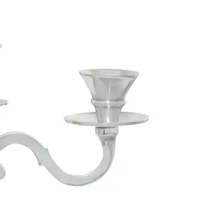 Support de bougie en aluminium gravé à la main plaqué or de qualité supérieure, vase cylindrique, décoration d'intérieur vintage de luxe, porte-bougie - Product Image 5