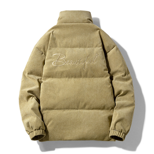 Chaqueta acolchada de invierno pesada para hombre de diseñador personalizado 2025 con Abrigo con capucha de gran tamaño brillante y cuello levantado acolchado Puff - Product Image 2