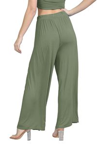 Vêtements de sport fonctionnel élastique moderne à la mode Palazzo dames pantalon décontracté femme vêtements pantalon taille haute streetwear - Product Image 6