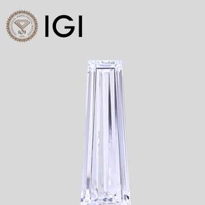 Diamante de Laboratorio en Corte Baguette Cónico de 5 Quilates, Claridad VS2, Certificado IGI, Suelto - Product Image 1