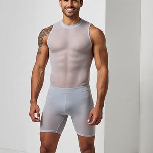 Taille élastique maille transparente Shorts hommes été léger dormir Sexy Shorts garçons séchage rapide voir à travers Shorts hommes - Product Image 4