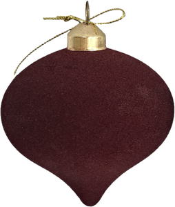 2025 nouveau Design série 80mm moderne élégant en plastique ornement de noël diverses couleurs floqué oignon forme boule décorations de vacances - Product Image 5