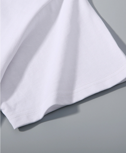 OEM Customized Logo Design V-neck 230g <b>Japanese</b> Heavy Thick Cotton V-neck Short-sleeved Sweetheart Neck Bottoming Half-sleeved - Product Image 3