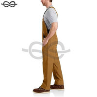 Peto de trabajo para hombre, corte holgado, de lona resistente, cómodo y versátil, para rendimiento durante todo el día, ideal para esquí, nieve y actividades al aire libre.