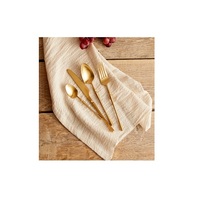 Couverts de luxe pour hôtels, cuillères, fourchettes et couteaux en acier inoxydable, écologiques, personnalisés, style vintage, or royal, haute qualité, pour restaurants