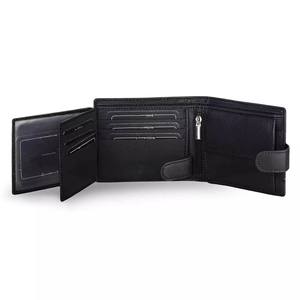 Portefeuilles courts en cuir à fermeture ouverte de qualité supérieure pour hommes Doublure en polyester - Product Image 3