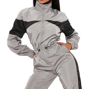 Conjunto cortavientos de chándal de nailon ligero personalizado para mujer con conjunto cortavientos de Material de alta calidad 2026 - Product Image 1