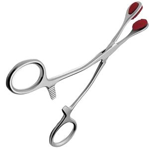 Pinzas de Bloqueo Excelentes, Pinzas de Sujeción Collin de Primera Calidad, Instrumento Quirúrgico con Mordazas de Goma, Acero Inoxidable - Product Image 1