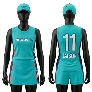 Uniforme de Hockey sobre Césped para Mujer, Premium, 180 GSM, Malla de Poliéster, Transpirable, Verde y Blanco, Diseño de Logotipo Personalizado con Transferencia Térmica - Product Image 5