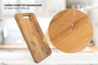 PROMOTION VENTES CHAUDES Planche à découper multifonction en bambou écologique au design traditionnel KS-CH3020B Marque Sunhouse/OEM
