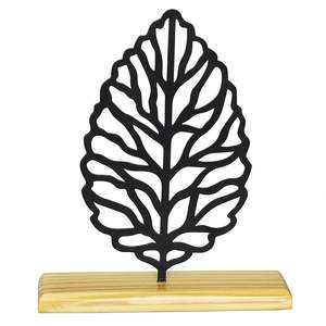 Venta caliente Escultura Trofeo de hoja de hierro con base de madera Artículos decorativos para el hogar Artículo decorativo Fabricante mayorista Exportador - Product Image 3