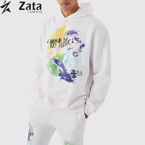 Chándal Unisex Personalizado de Invierno, Estilo Urbano, Grueso, Holgado, de Poliéster/Algodón, de Secado Rápido, Transpirable, con Forro Polar - Product Image 1