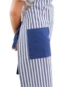 100% Cotton Yarn-Dyed Bib <b>Apron</b> Grey Waist Bib Food Cooking Salon Barber Garden BBQ PE LDPE PU PVC <b>Denim</b> Fabric Polyester - Product Image 5