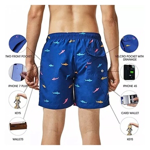 Pêche-Printings Swim-Wholesale Custom Swimming-Trunk Stretch-Board Shorts personnalisés Sportswear Shorts Adultes Pour Hommes - Product Image 3