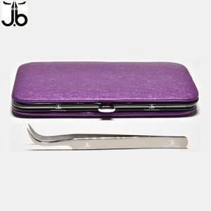 Pince à épiler pour extension de cils de marque privée pochette personnalisée en acier inoxydable emballant toutes les tailles disponibles - Product Image 6