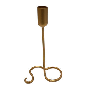 Lot de 3 bougeoirs en fer pour décoration intérieure couleur or taille standard bougeoirs et bougeoirs pour décoration de table - Product Image 3