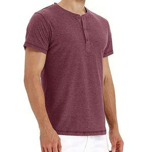 High Quality <b>Henley</b> Comfortable Fit for Business and Casual Wear Plus Size <b>Men's</b> <b>Shirts</b> - Product Image 1