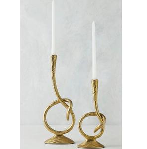 Royal Look Home & Wedding Tabletop Decor <b>Taper</b> <b>Candle</b> Holder Set of 3 With Gold Plated Handmade <b>Candle</b> <b>Tapers</b> - Product Image 3