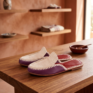 Pantuflas de rafia hechas a mano para mujeres y niñas - Product Image 4