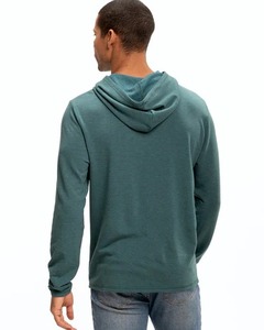 Sudadera con capucha sólida con mangas largas Sudadera con capucha de algodón orgánico PREMIUM Sudadera de manga larga de ajuste estándar - Product Image 2