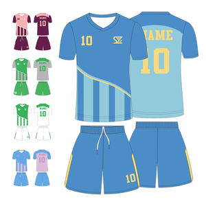 เสื้อเจอร์ซีย์ฟุตบอลระบายอากาศได้ดีเสื้อฟุตบอลออกแบบได้ตามต้องการมีโลโก้ออกแบบได้ตามต้องการ - Product Image 6