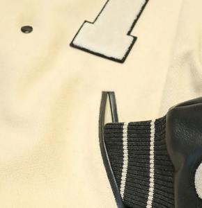 Personalizado de lujo negro Varsity Chaquetas Chaqueta de los hombres de manga de cuero Letterman Varsity hombre chaquetas - Product Image 6