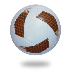 Ballon de football classique personnalisé, officiel, pour entraînement et match, durable, cousu à la machine, en cuir PU, léger, équipement sportif d'extérieur - Product Image 1