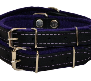 Collar de perro sabueso de cuero verde de alta calidad para galgo y Whippet - Product Image 1